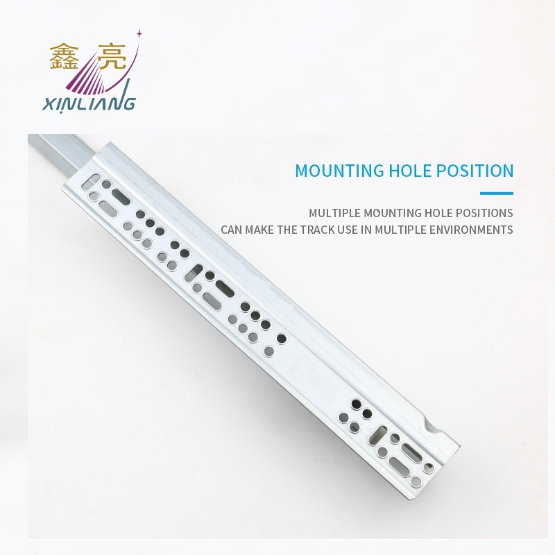 3D Adjustable Kitchen Haredware China Top 3-Fold Hydraulic Push Open Undermount Rails Heavy Duty