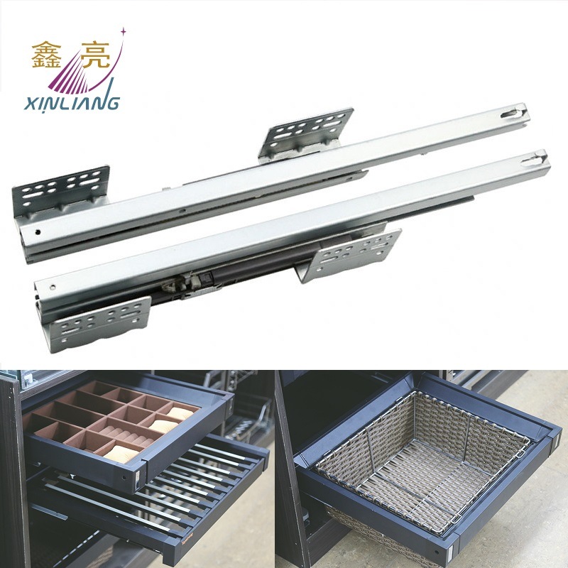 Shop and Office Used Non-Dotted Basket Damping Sliding Channels