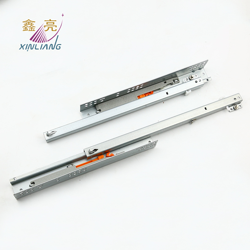 China Wholesale Adjustable European Style 2 Fold Hydraulic Damping Undermount Slide