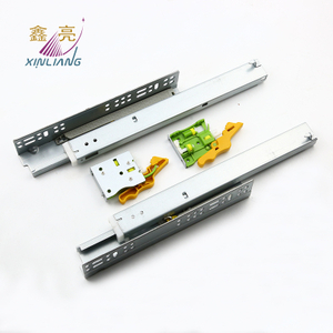 Furniture Hardware European Undermount Drawer Slide with 3D Clips Adjustable