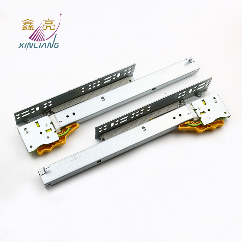 Luxury European Style 3 Fold Soft Closing Undermount Slide with 3D Adjustment Brackets