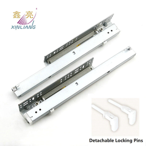 Heavy Dulty High Quality Eruopean Full Extension Undermount Slide with Lock Pins