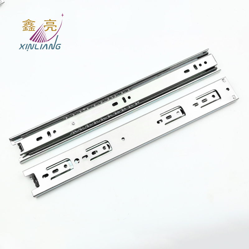 Competitive Jieyang Zinc Plated Regular Rail 3-Fold Full Extension Ball Bearing Slide