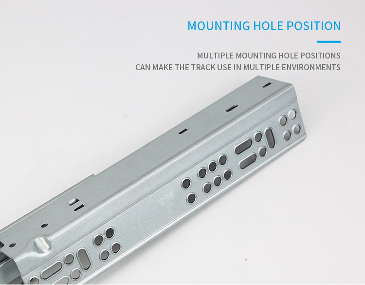 Good Selling Detachable European 3 Fold Undermount Slide with Brackets China Wholesale