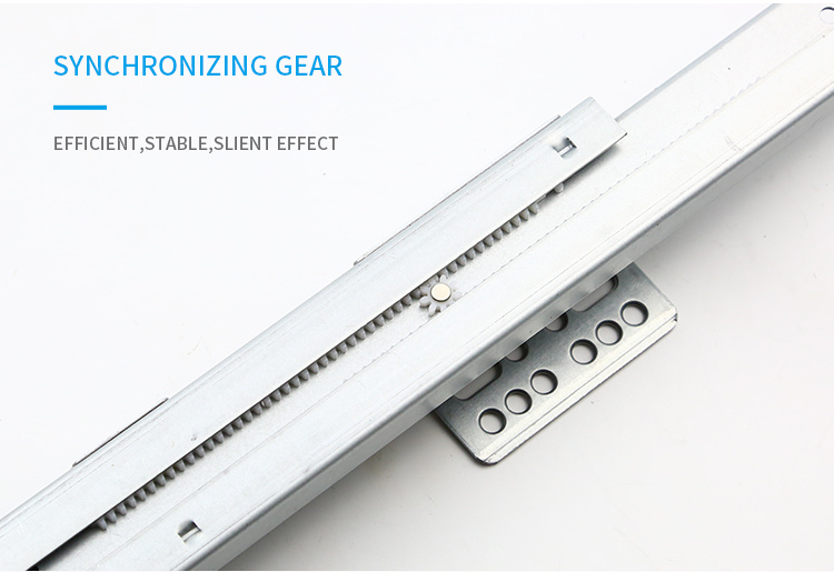 Stainless Steel Optional Galvanized Soft Closing Basket Rail Side Mounted Installation