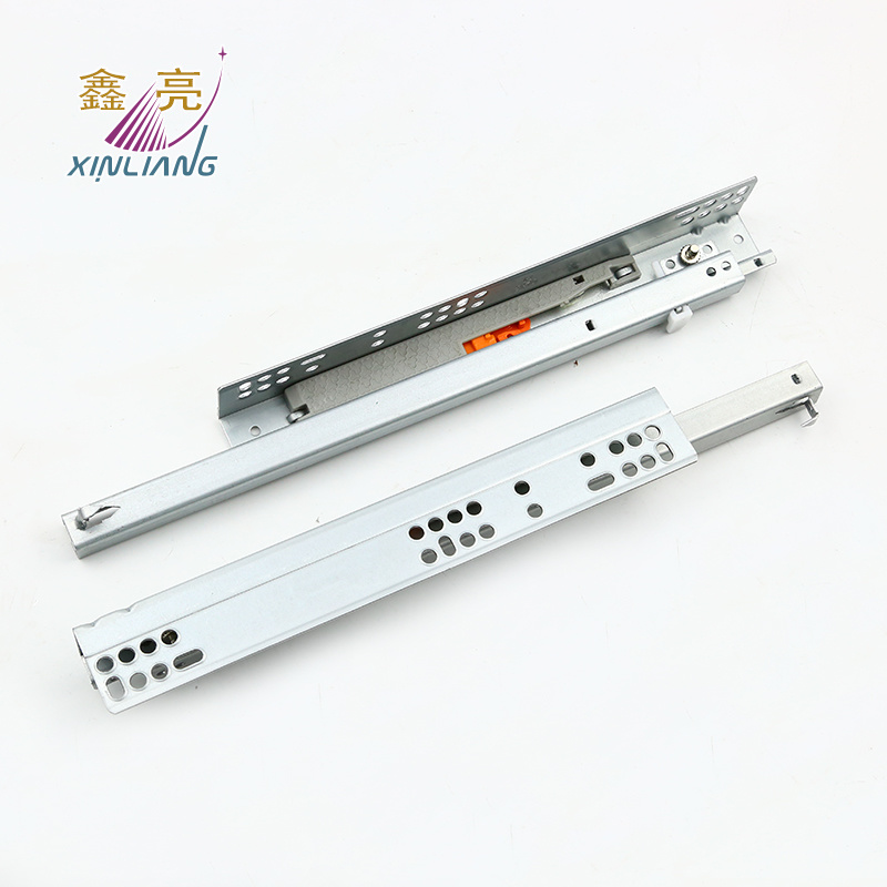 Adjustable European 2-Folds Push Open Undermount Slide with Locking Pins