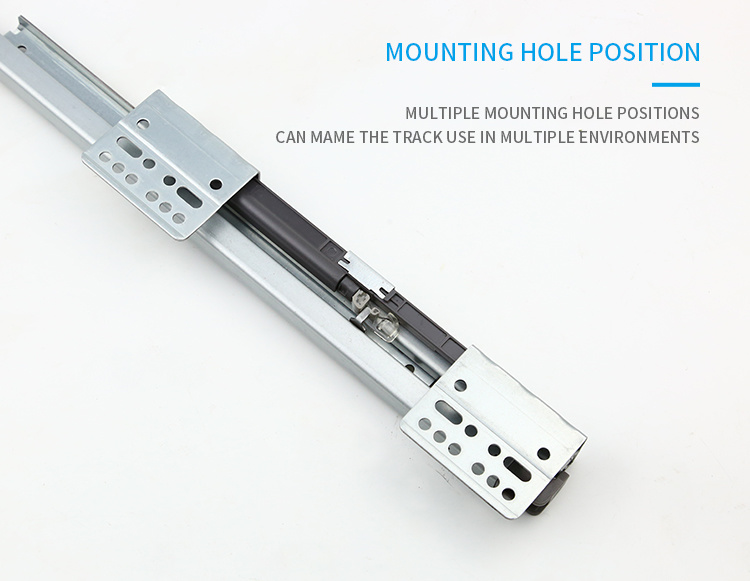 Kitchen Drawer Damping Sliding Channels for Side Mounted Pant Rack