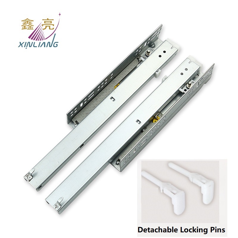 Furniture Hardware Competitive China Factory Sells Soft Closing Euroupean Undermount Slide Detachable