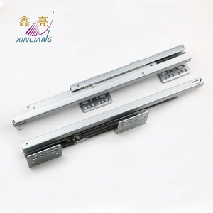 Basket Drawers Channel Push to Open Hidden Telescopic Rails Soft Close Under Mount Drawer Slide