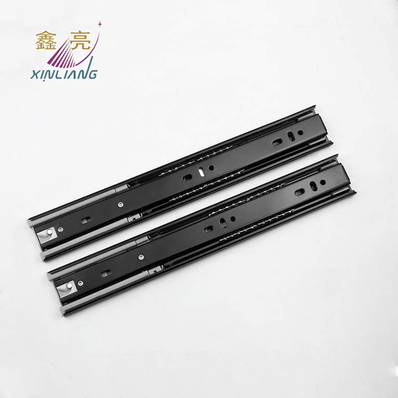 Galvanzied Cold Rolled Steel Full Extension Ball Bearing Drawer Slides with Spring Buffering