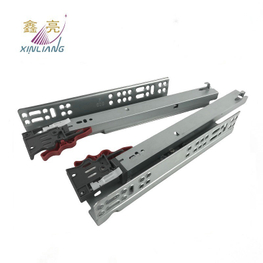 China Factory Good Selling European Style Under Mounted Slide with Bracket Clips for Disassembling