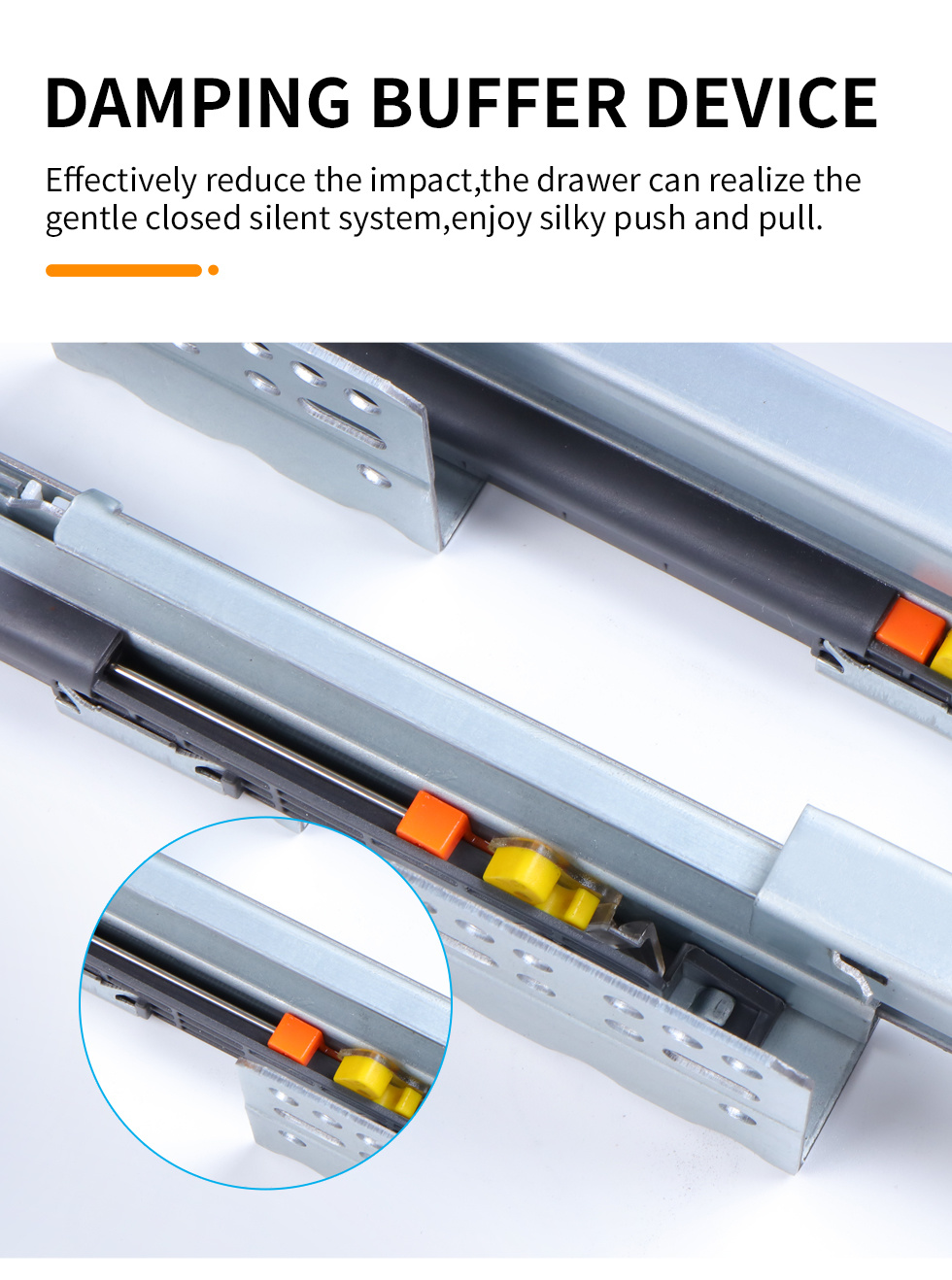 Hardware Factory Slim Box Drawer System Full Extension Concealed Slide