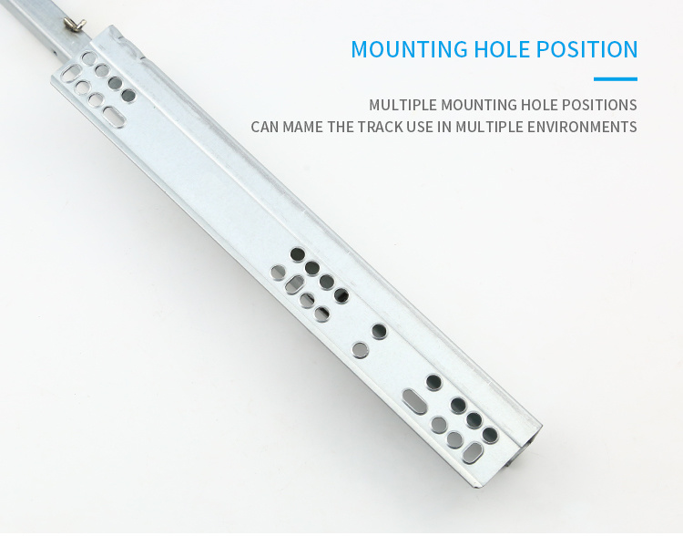 Classic European Style Detachable 2 Fold Undermount Slide With Buffering