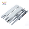 Kitchen Dresser Soft Closing Easy Slide Telescopic Channel Drawer Channel Luxury Metal Box Slide